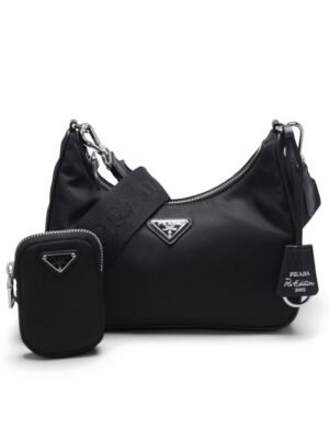 Prada Multi PochetteRe edition Nylon + Brand Box + Brand Box , size 24*17