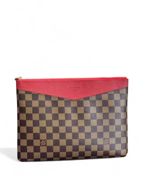 Louis Vuitton Clutch Damier Ebene Daily Pouch + Brand Box , size 29*20