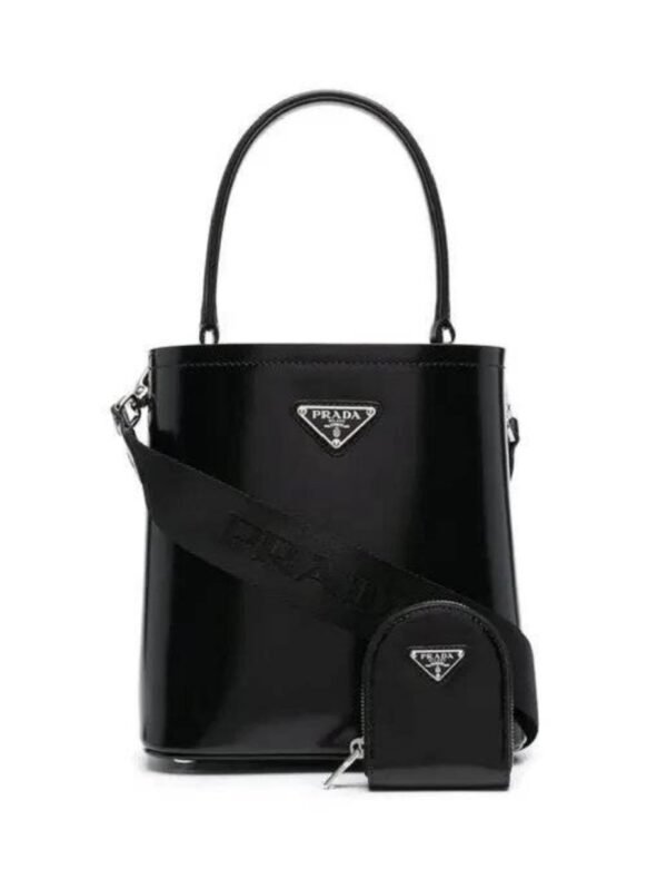 PRADA Glossy Bucket + Brand Box , size 18*17