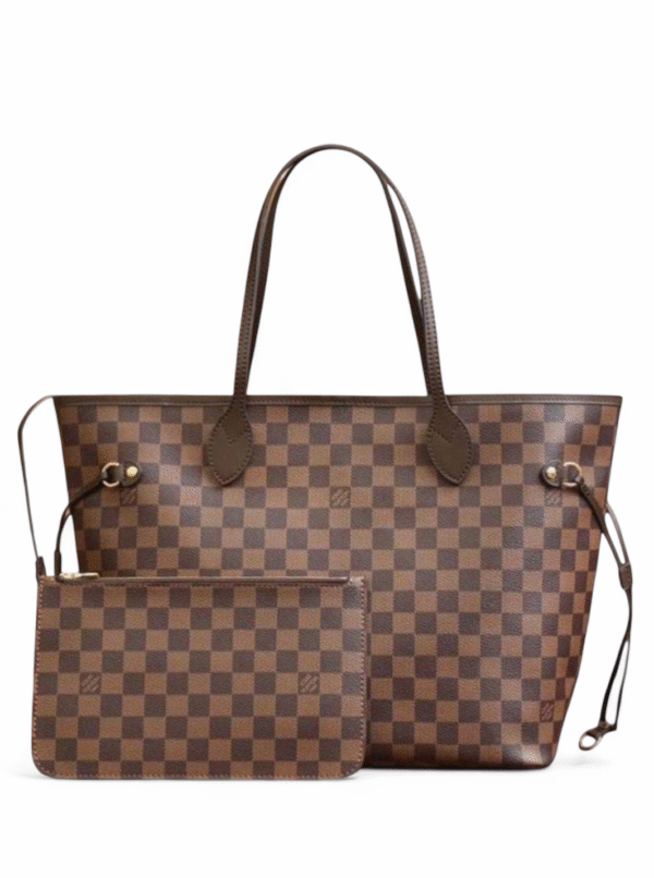 Louis Vuitton Damier Ebene Neverfull MM with pouch , Size 31*27 + Brand Box