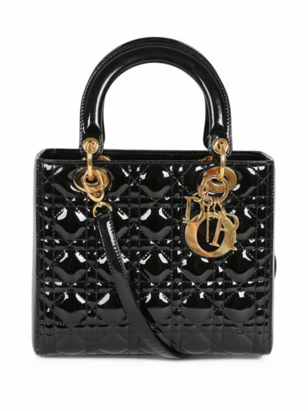 Christian Dior Lady Dior Patent Leather + Brand Box , size 25*20