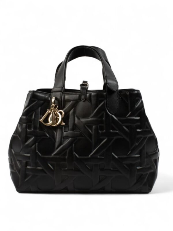 Christian Dior Black Graphic Cannage Medium Toujours Bag + Brand Box , size 30*20