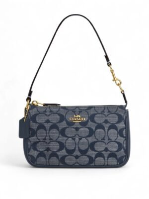 COACH Nolita 19 Dark Blue Denim Signature Canvas + Brand Box , size 19*11