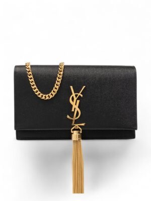 Saint Laurent kate Woc 99 Tassel Satchel caviar leather + Brand Box , size 22*14