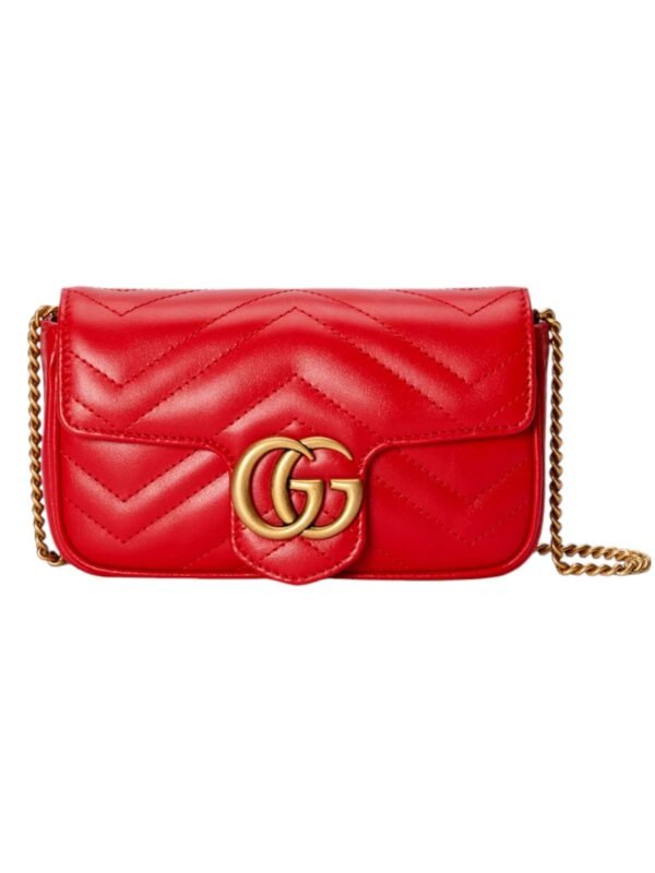 GUCCi GG Marmont matelasse Super Mini + Brand Box , Size 17*10cm