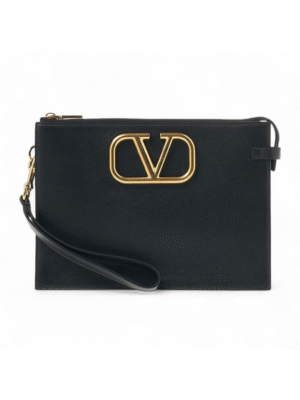 Valentino V logo Signature clutch pouch + Brand Box , size 26*19