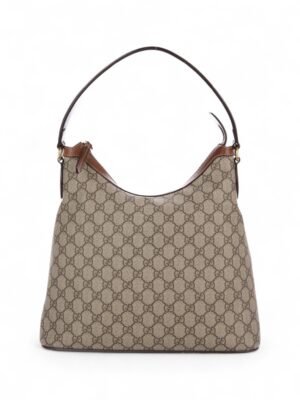 GUCCI GG Brown Supreme Hobo Linea A Bag , Size 36*30