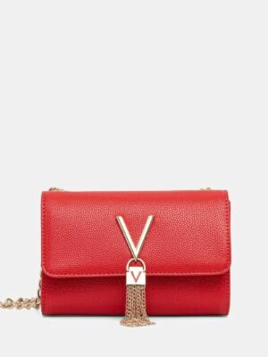Valentino divina flap crossbody bag in red + Brand Box , size 23*17