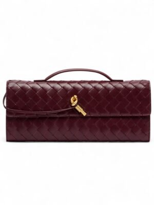 Bottega VenetaAndiamo Intrecciato leather clutch , size 30*13